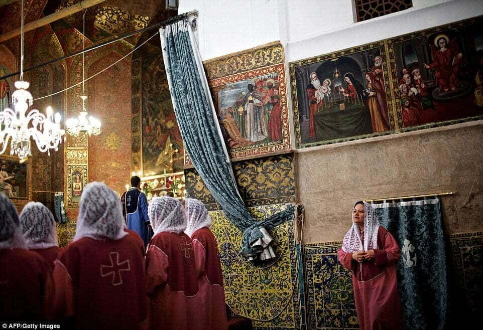 An Iranian Armenian Choir Sings Religious Songs During A Week End Isfahan Iran