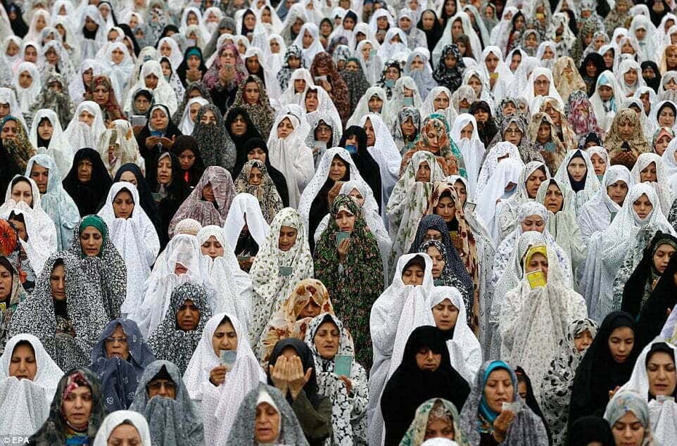 Iranians Eid Al Fitr Prayer Ceremony