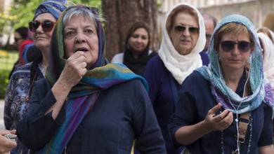 Italian Tourists In Iran