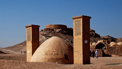 Zoroastrian Towers Of Silence In Yazd