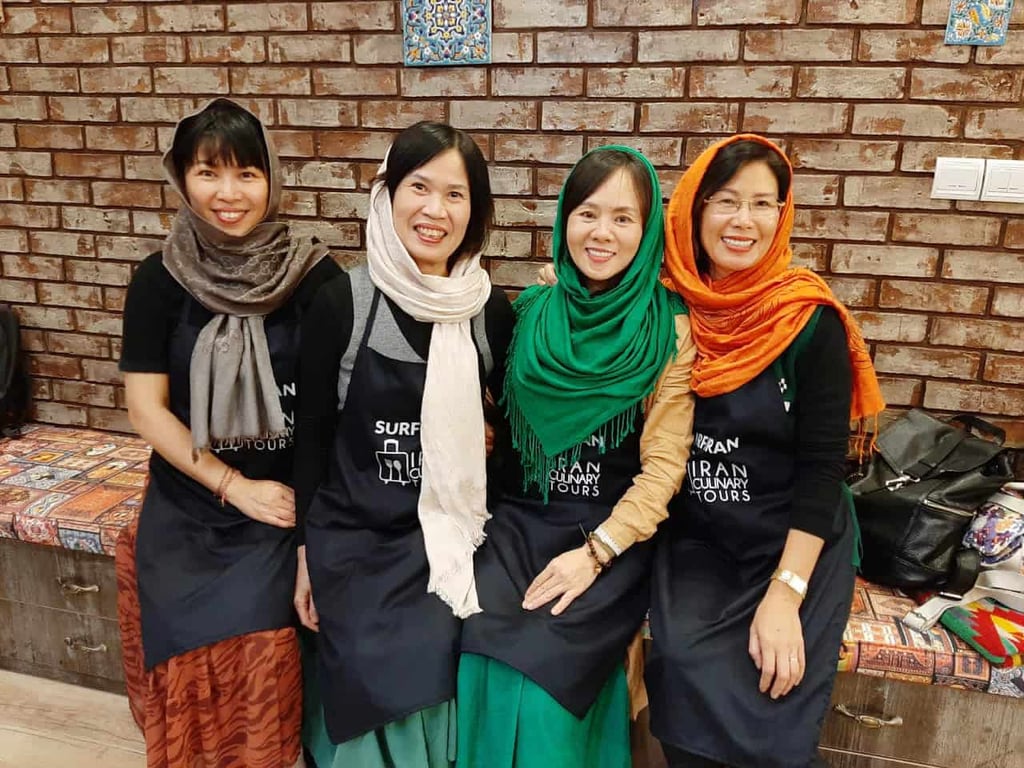 Tourists From Indonesia And South Africa Exploring The Flavors Of Iranian Cuisine