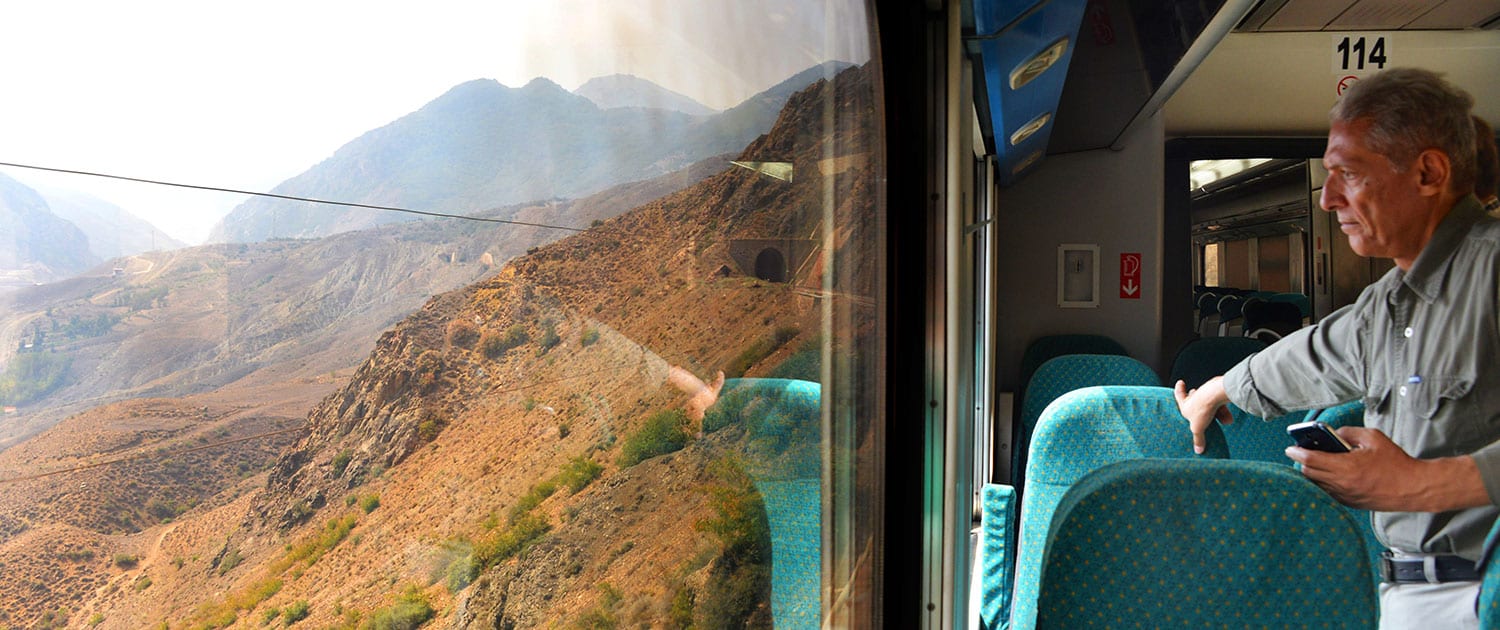 IranRailTour CrossingTheMountainsOfAlborzOnAPrivateTrain