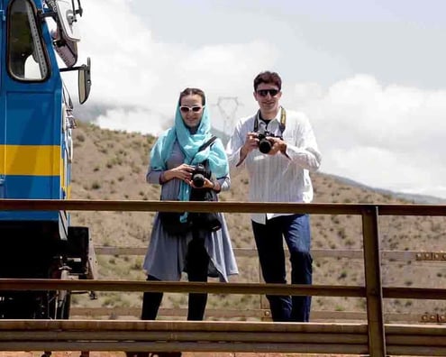 IranRailTour CrossingTheMountainsOfAlborzOnAPrivateTrain