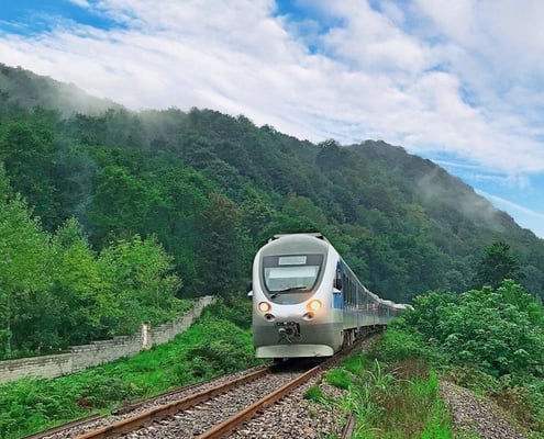 IranRailTour CrossingTheMountainsOfAlborzOnAPrivateTrain