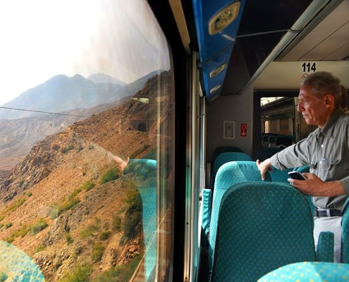 Crossing The Mountains Of Alborz On A Private Train