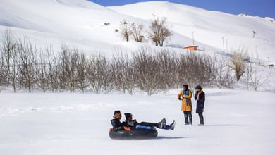Heavy Snow Invites People To Utilize Kouhrang Ski Resort, Iran
