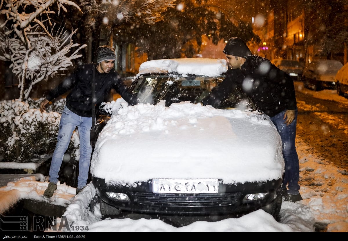 Tehran&Apos;S First Snowfall Of The Year Tehran&Apos;S First Snowfall Of The Year