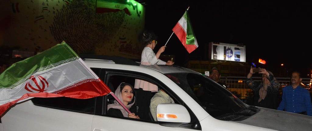 In Pictures: Iranians Take To Streets To Celebrate After Team's Win Image