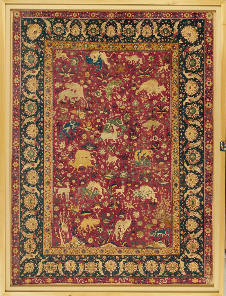 Exquisite Silk Menagerie Carpet Exquisite Silk Menagerie Carpet
