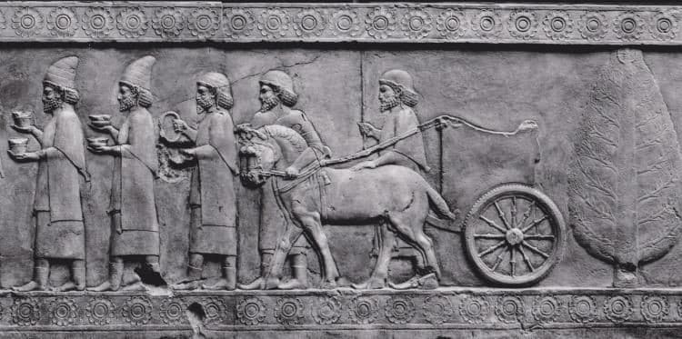 Persepolis Travel Guide A Delegation Bring Gifts Of Precious Metal And A Chariot Fit For A King, Persepolis, 500 Bc.