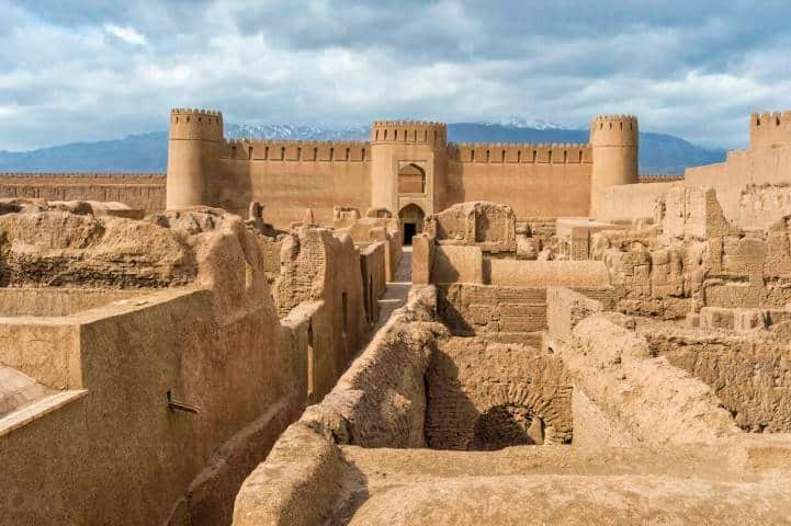 Ruins, Towers And Walls Of Rayen Citadel, Biggest Adobe Building In The World, Kerman Province, Iran