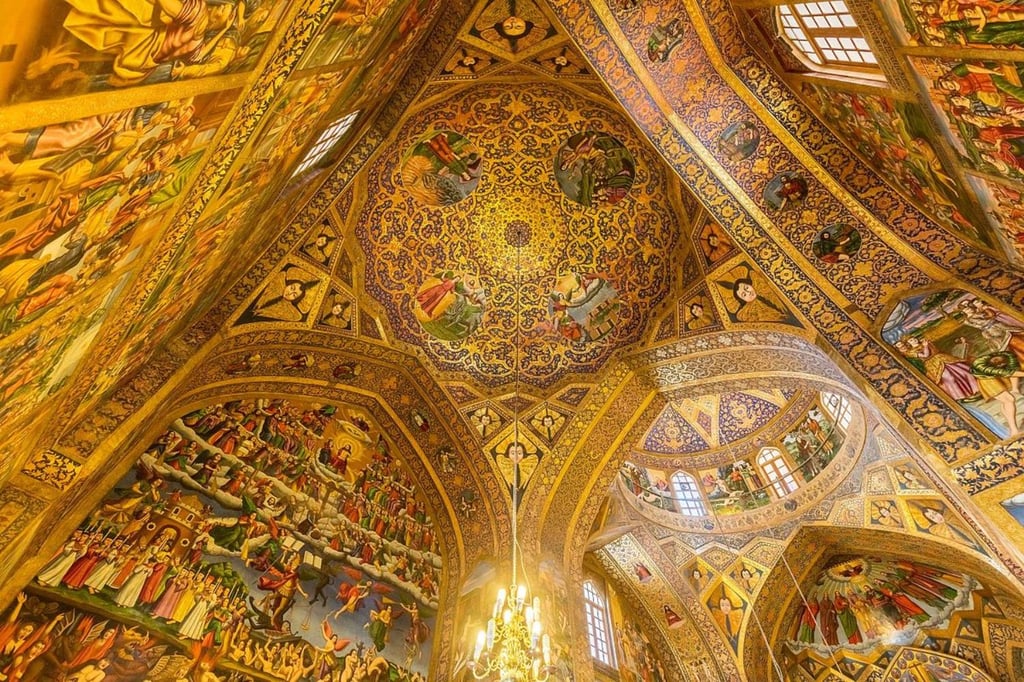 Inside The Domes Of Vank Cathedral Inside The Domes Of Vank Cathedral