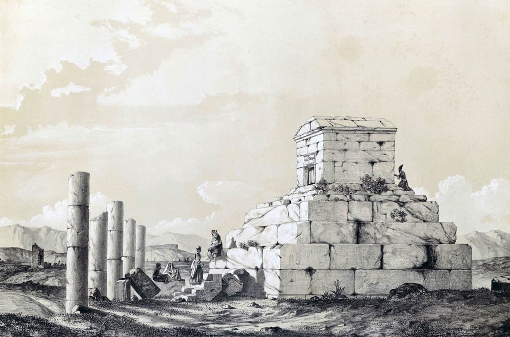 The Tomb Of Cyrus The Great By Pascal Coste And Eugene Flandin