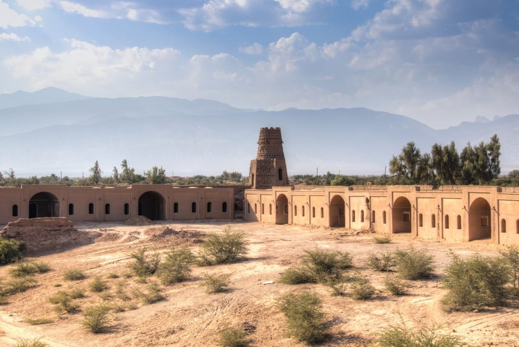 The,Old,Mud Brick,Caravanserai,In,Shahdad, The,Last,Village,Before