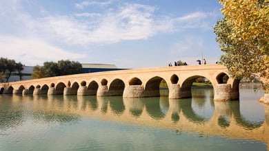 Shahrestan Bridge In Isfahan, Iran