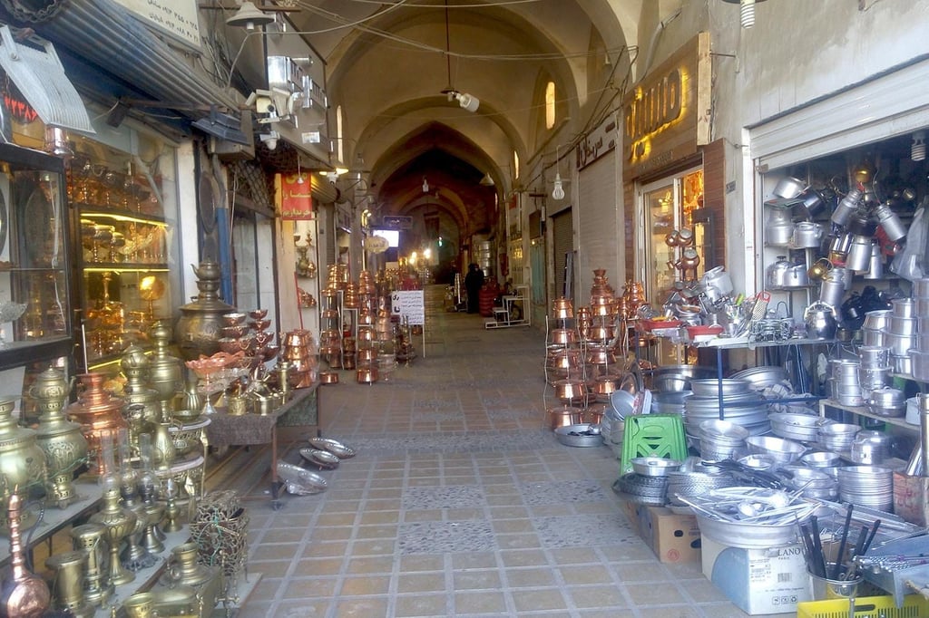 Stores In Khan Bazaar In Yazd Iran