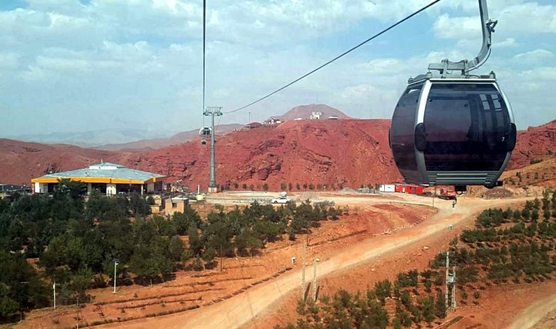 Telecabin In Eynali Mountain Of Tabriz