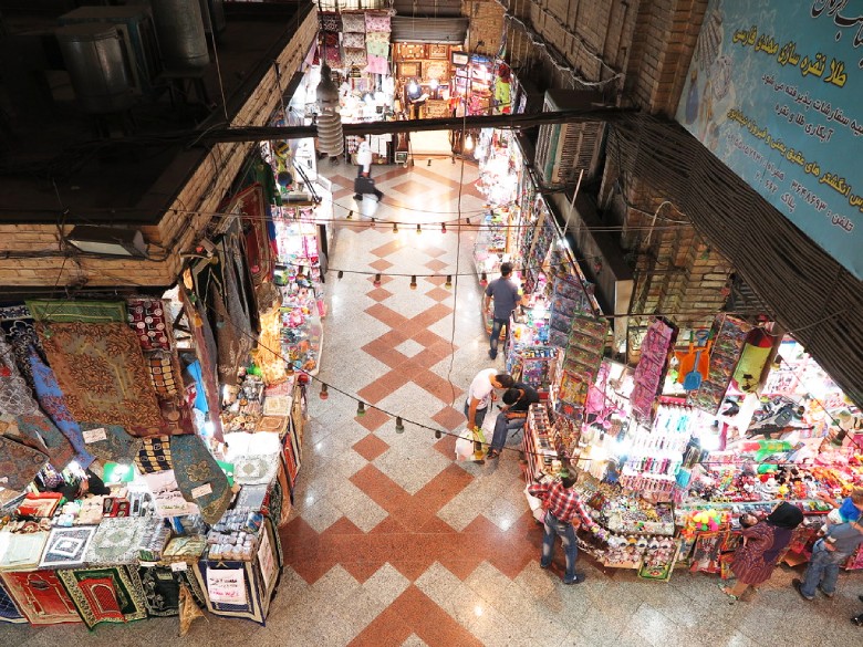 Shops in Bazaar Reza