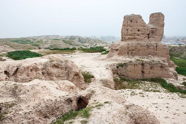 Ruins of ancient Achaemenid palace in Sush (Susa), Iran