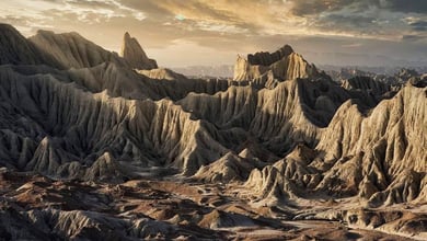 Martian Mountains of Chabahar, Iran