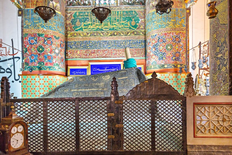 Mausoleum of Mevlana (Rumi) in Konya, Turkey