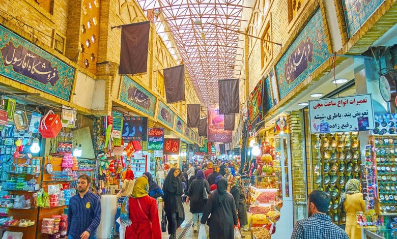 The Narrow Alleyway of Tajrish Bazaar, Tehran, Iran