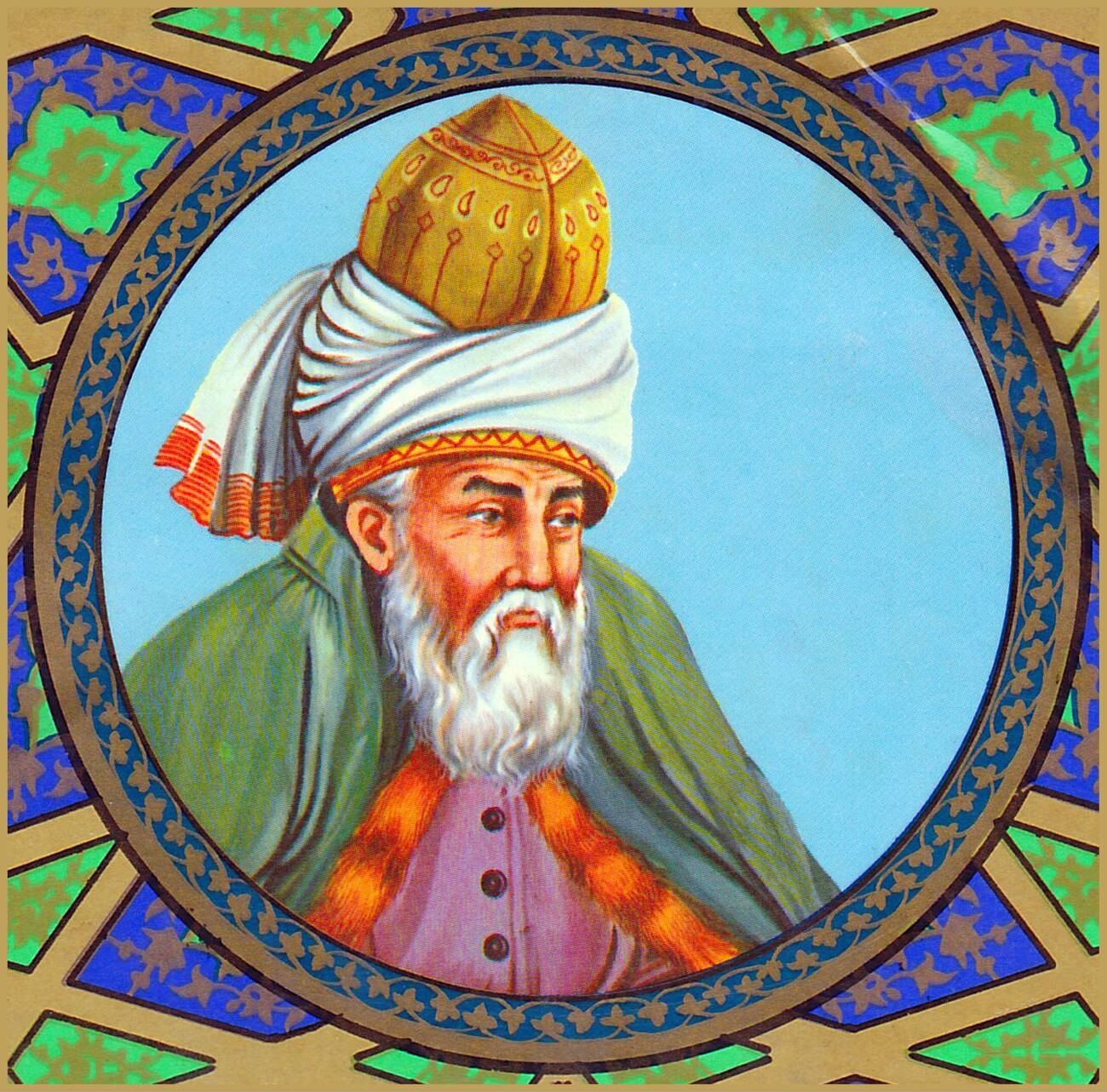 The Persian Sufi Poet Rumi (30 September 1207 - 17 December 1273), c. 17th Century