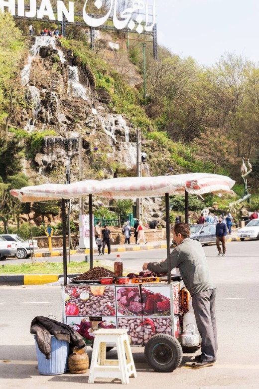 Explore Lahijan: A Complete Travel Guide 19 Food Stand In Front Of Sheytan Mountain