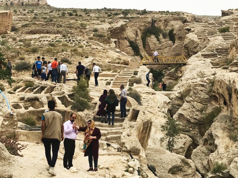 Siraf Cemetery In Bushehr: Ancient Iranian Heritage 13 Tourists Visiting Siraf Graveyard, Bushehr, Iran