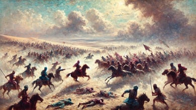 The Islamic Conquest Of Persia: A Turning Point In History 14 An Impressionist Style Painting Of The Islamic Conquest Of Persia During The Th And Early Th Centuries.