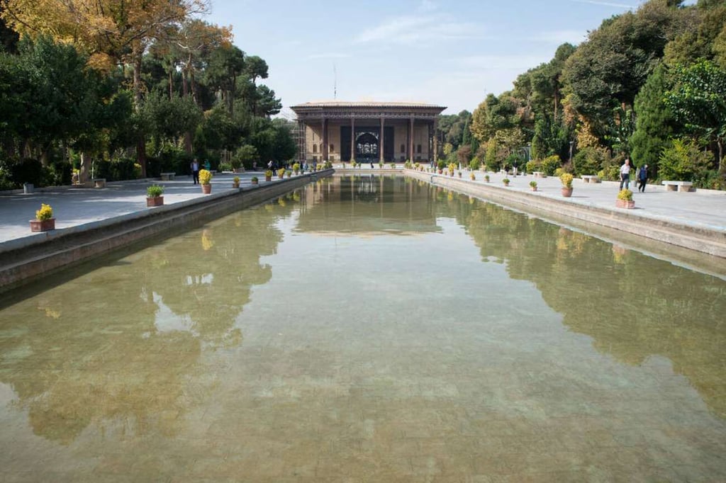 Persian Gardens: Discover 9 Iranian Gardens Listed By Unesco 5 Chehel Sotoun Garden In Isfahan