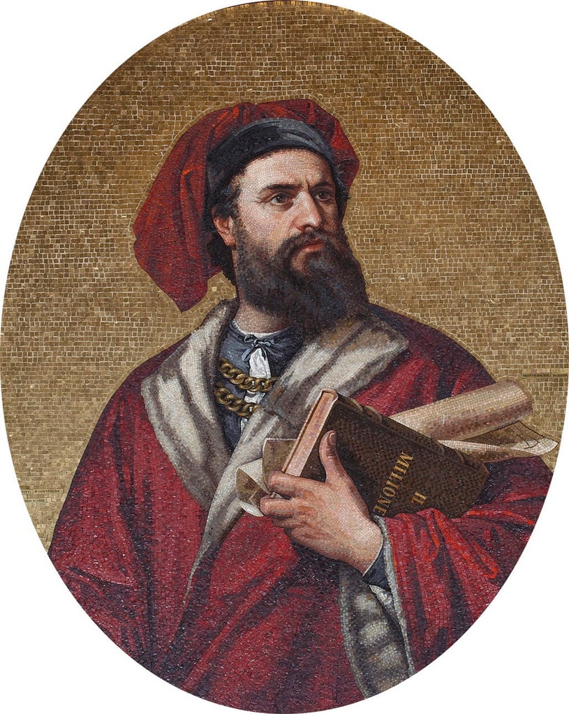 Marco Polo In Iran: A Merchant’s Path Through History 3 A Mosaic Of Marco Polo Adorns The Palazzo Grimaldi Doria-Tursi In Genoa, Honoring The Venetian Explorer’s Legendary Silk Road Journey.