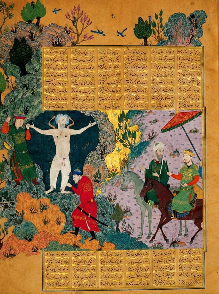 Iranian Mythology: A Rich Collection Of Gods, Heroes, And Epic Tales 10 Zahhak Bound On Mount Damavand
