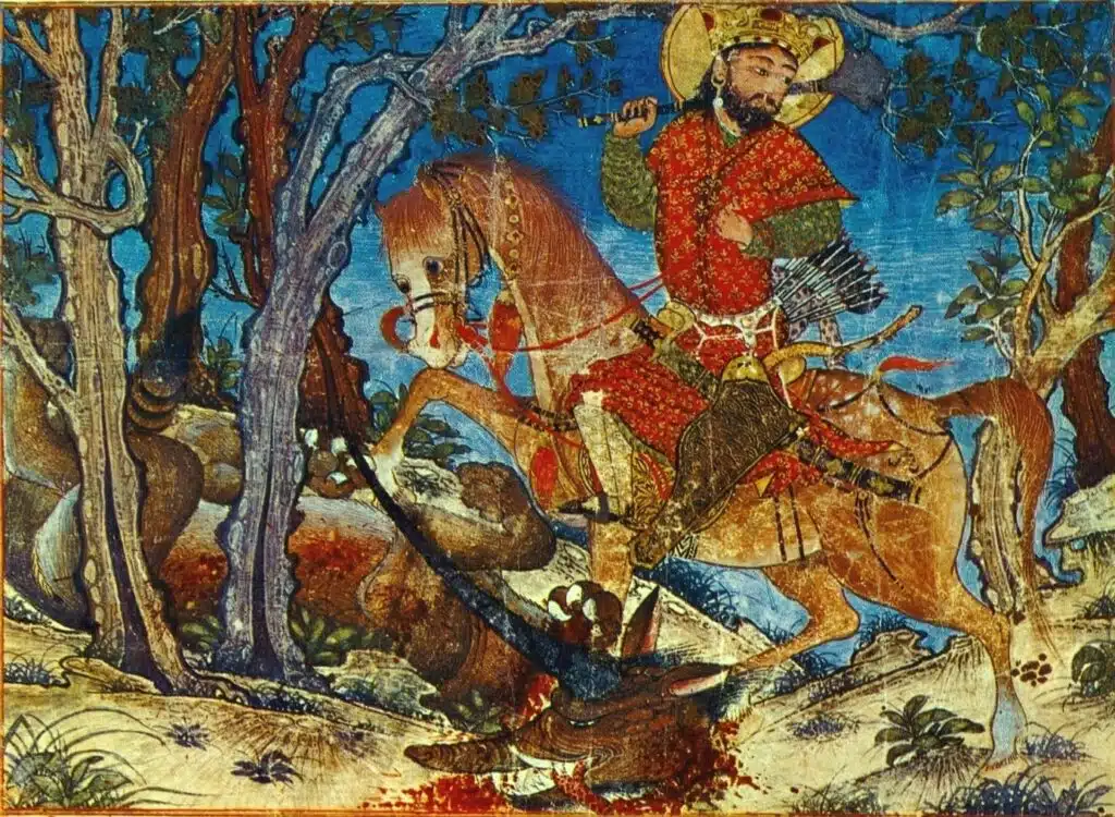 Scene from the Demotte or "Great Mongol Shahnameh"