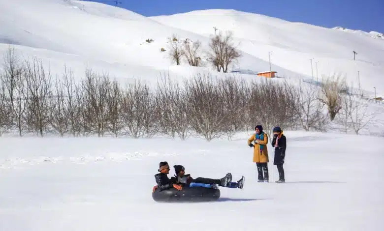 Heavy Snow Invites People to Utilize Kouhrang Ski Resort, Iran