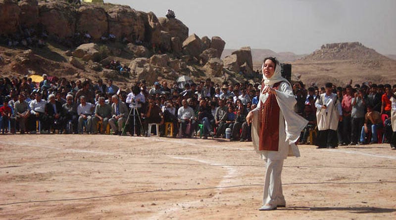 Iranian Actress Doing Naqqāli