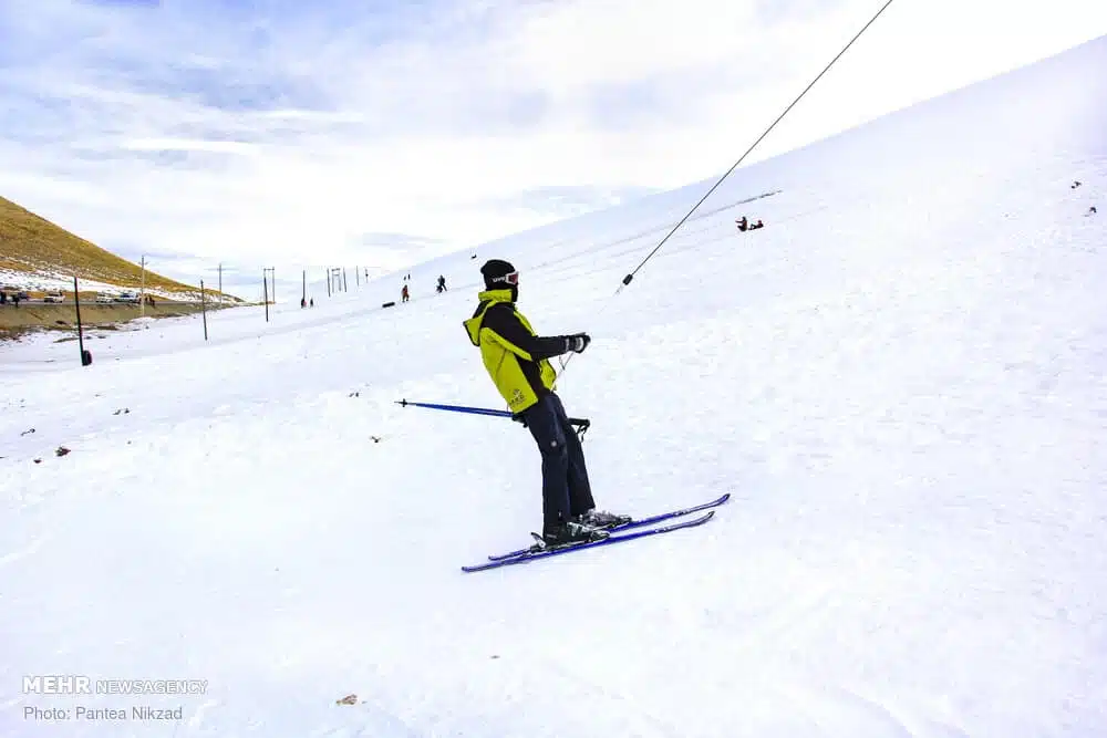 Heavy Snow Invites People to Utilize Kouhrang Ski Resort, Iran