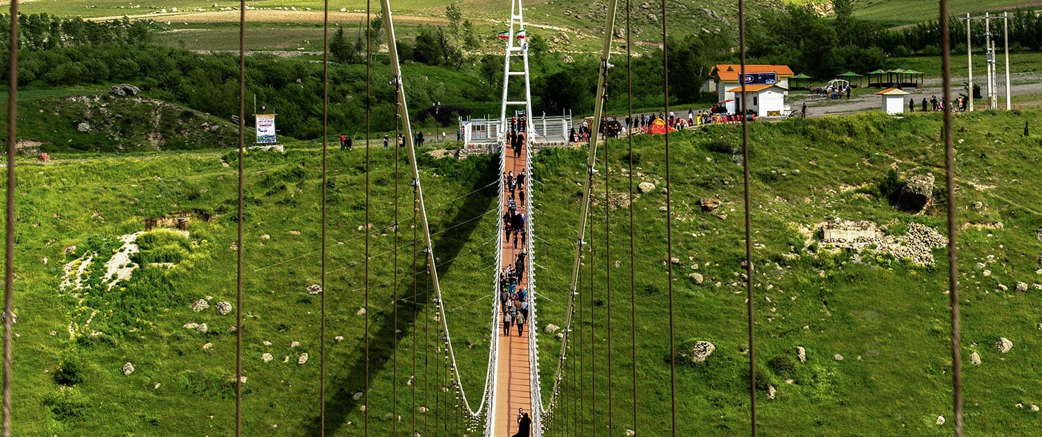 Meshgin Shahr Suspension Bridge, The Tallest One In The Middle East Meshgin Shahr Suspension Bridge, The Tallest One In The Middle East