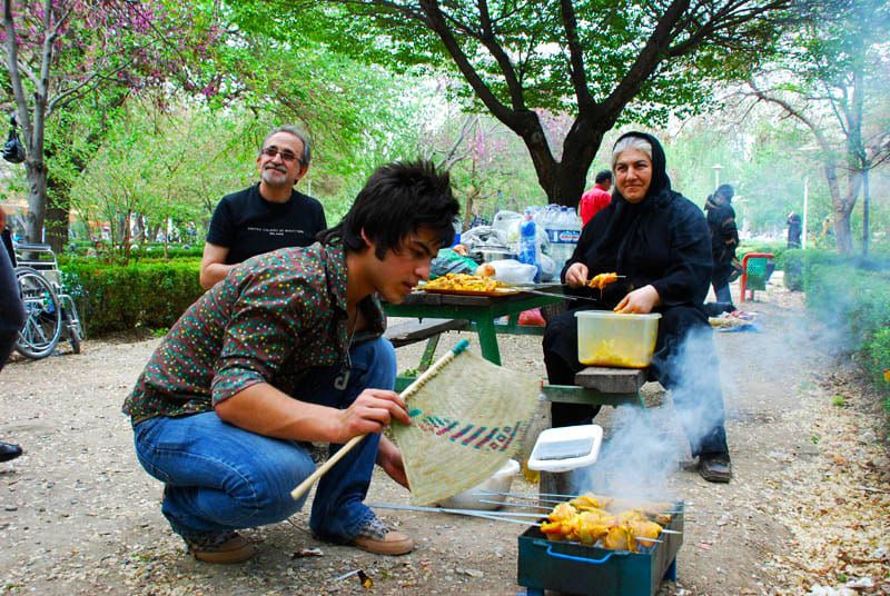 Sizdah Bedar Joy in Iran