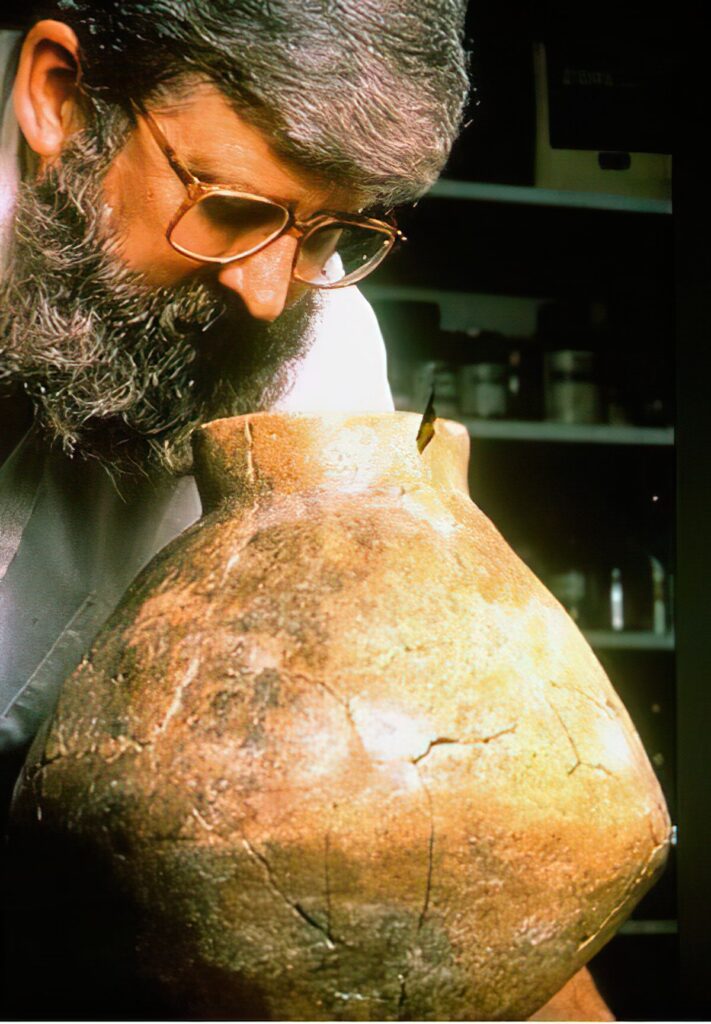 One Of Six Jars Once Filled With Resinated Wine At The Hajji Firuz Tepe One Of Six Jars Once Filled With Resinated Wine At The Hajji Firuz Tepe