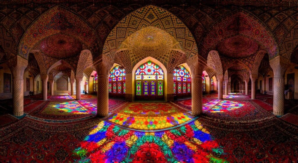 Nasir Al Mulk Mosque, Known As Pink Mosque In Shiraz Nasir Al Mulk Mosque, Known As Pink Mosque In Shiraz