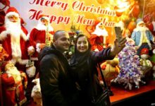 Along Mirza Shirazi Street In Central Tehran, Shop Windows Adopt A Restrained Christmas Look, With Seasonal Displays And Muted Decorations Appearing Amid The City’s Daily Routines.