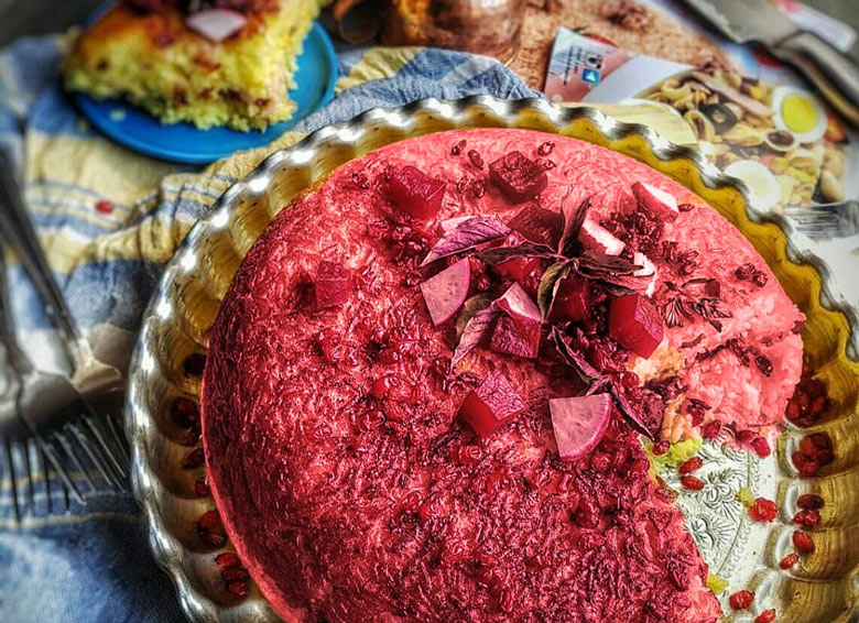 Loboo Polo Beetroot Rice Loboo Polo Beetroot Rice