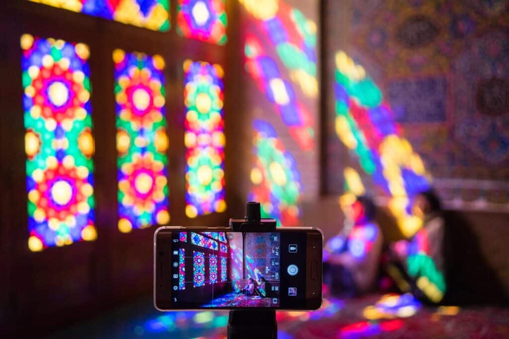 Nasir Al Mulk Mosque, Known As Pink Mosque In Shiraz