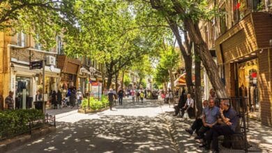 Tarbiat Street In Tabriz: A Historic Street 8 Tarbiat Street In Tabriz, Iran