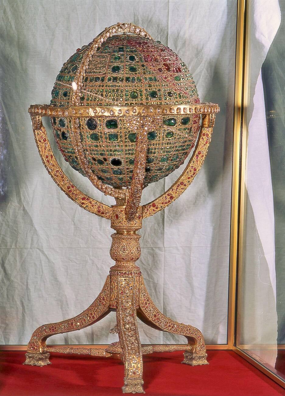 The Emerald Studded Globe The Emerald Studded Globe