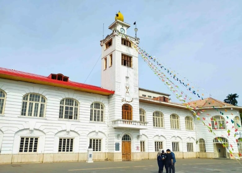 Shahrdari Square Of Rasht Clock Tower Of Rasht's City Hall