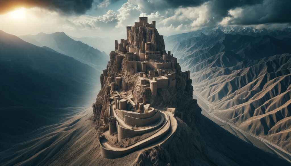 Alamut Castle Imaginary View Of Alamut Castle