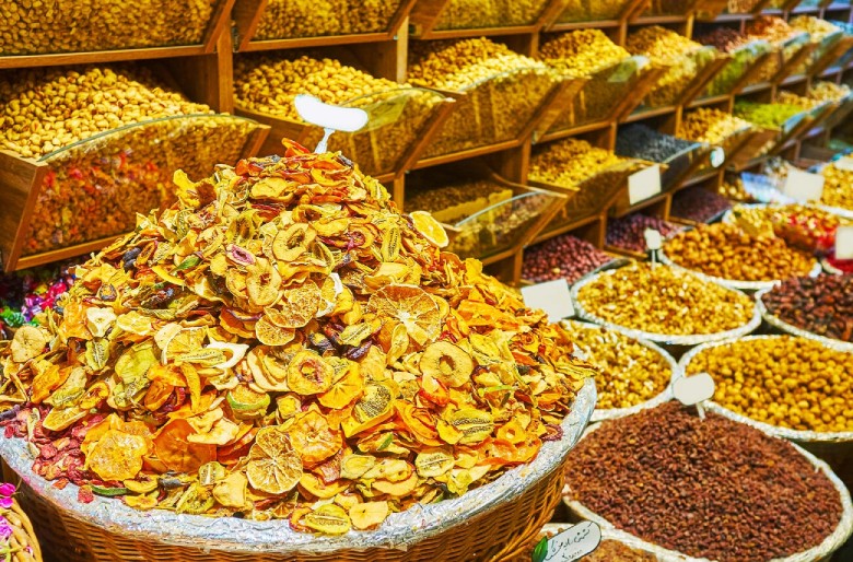 Tajrish Bazaar: Discover Tehran'S Top Traditional Market 12 The Market Stall With Different Dried Fruits And Nuts In Tajrish Bazaar