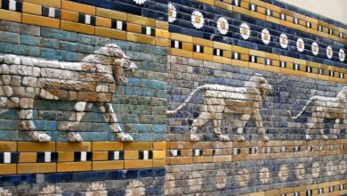Mesopotamia And Iranians: A Tale Of Cultural Interactions 2 Striding Lions From The Processional Street Of Babylon.